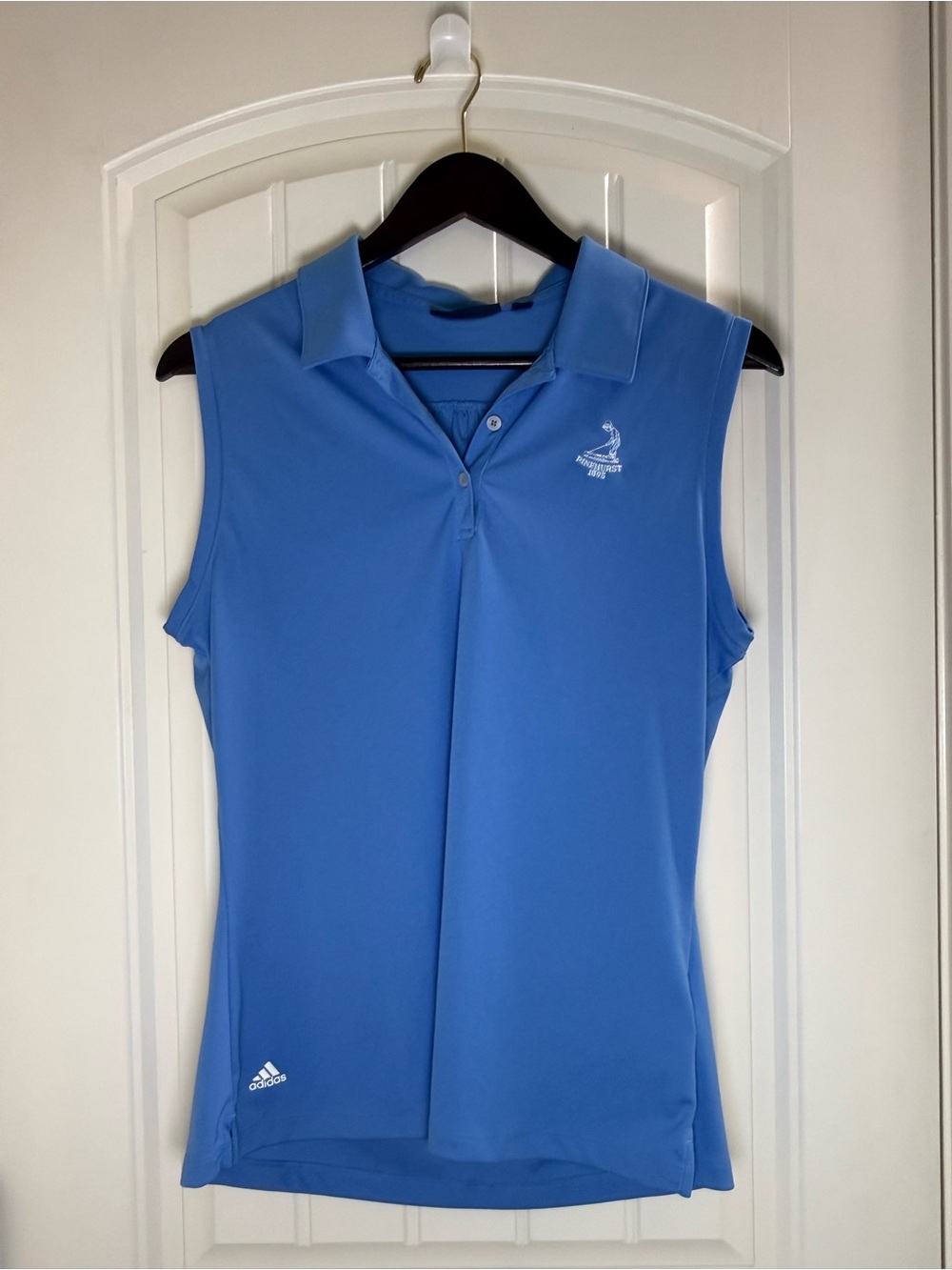 Adidas Women’s Sleeveless Golf Polo Pinehyrst — Blue